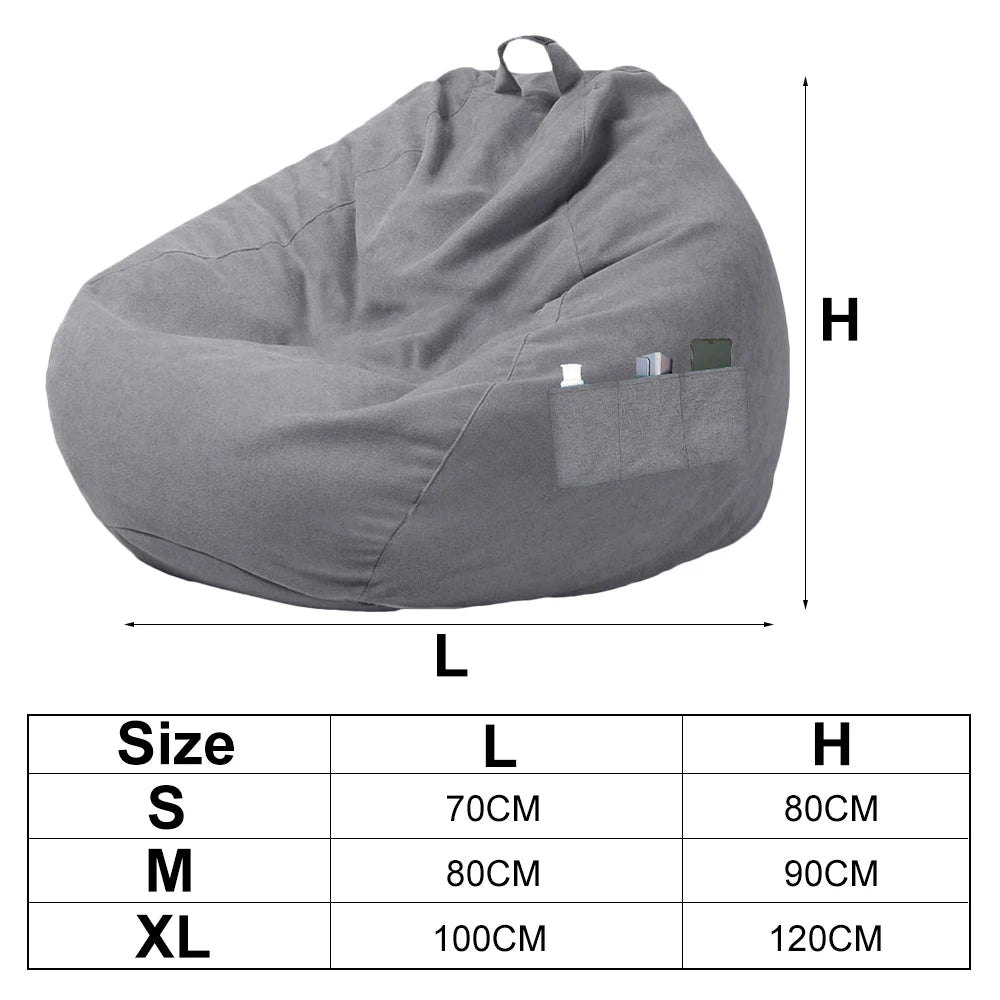 Large Bean Bag Chair Sofa Cover