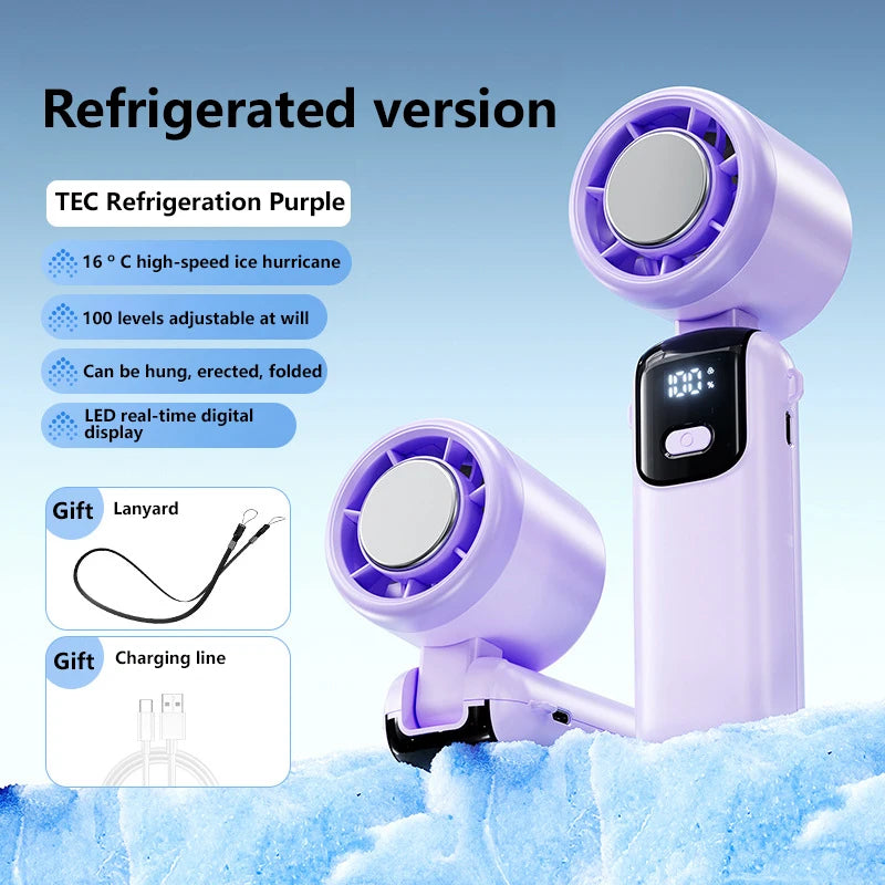Xiaomi Refrigeration Handheld Electric Fan High speed Violent Turbo Fa
