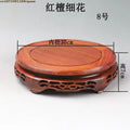 High Quality Miniature Wooden Round Base Figurines Vase Flower Pot Sorting Table Display Stand Tea Sets Pedestal Plant Shelves