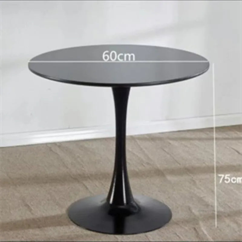 White Tulip Dining Table Balcony Rental Household Small Round Table Tea Table Bedroom Bedside Modern