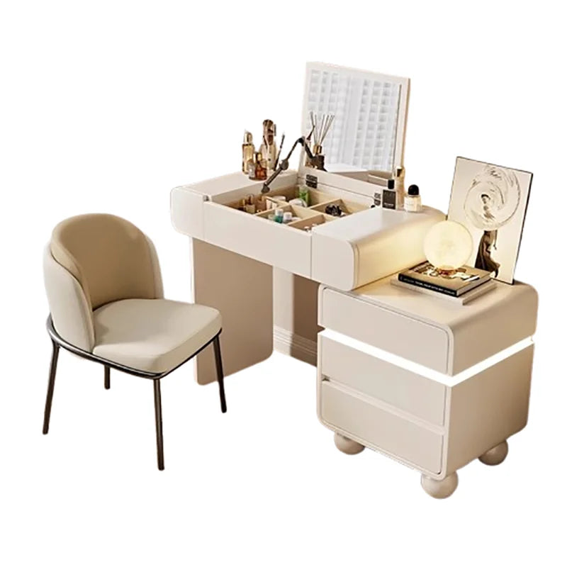 Vintage Trendy Vanity Dresser Modern Nordic Italian Unique Makeup Table Minimalist Elegant Aesthetic Vestidores Hotel Furniture