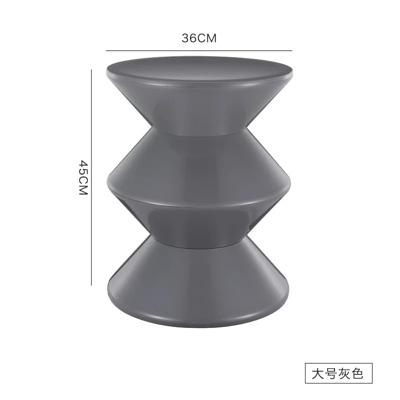 K-star Nordic Style Shoe Changing Stool Home Art Small Bench Simple Children Plastic Low Stool Creative Round Stool Hot 2024
