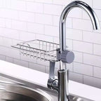 Kitchen Stainless Steel Sink Drain Rack Removable Hanging Storage Rack Faucet Rack Kitchen Sponge Dishcloth Storage Accessories