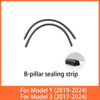 Door Seal Soundproof Kit For  Tesla Model 3 Y  2017-2025 Rubber Weather Draft Seal Strip Wind Noise Kit Front Trunk Cover Strip