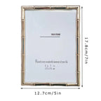 Golden Metal Photo Frame Stand Photo Frame Desktop Pendulum Decorative Frame Wall Decoration room photo decoration frame