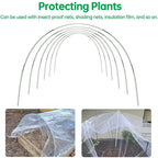 Greenhouse Hoops Set Gardening Folding Fiber Rod Set Arch Shed Bracket Garden Greenhouse Seedling Plant Hoop Grow Tunnel Support