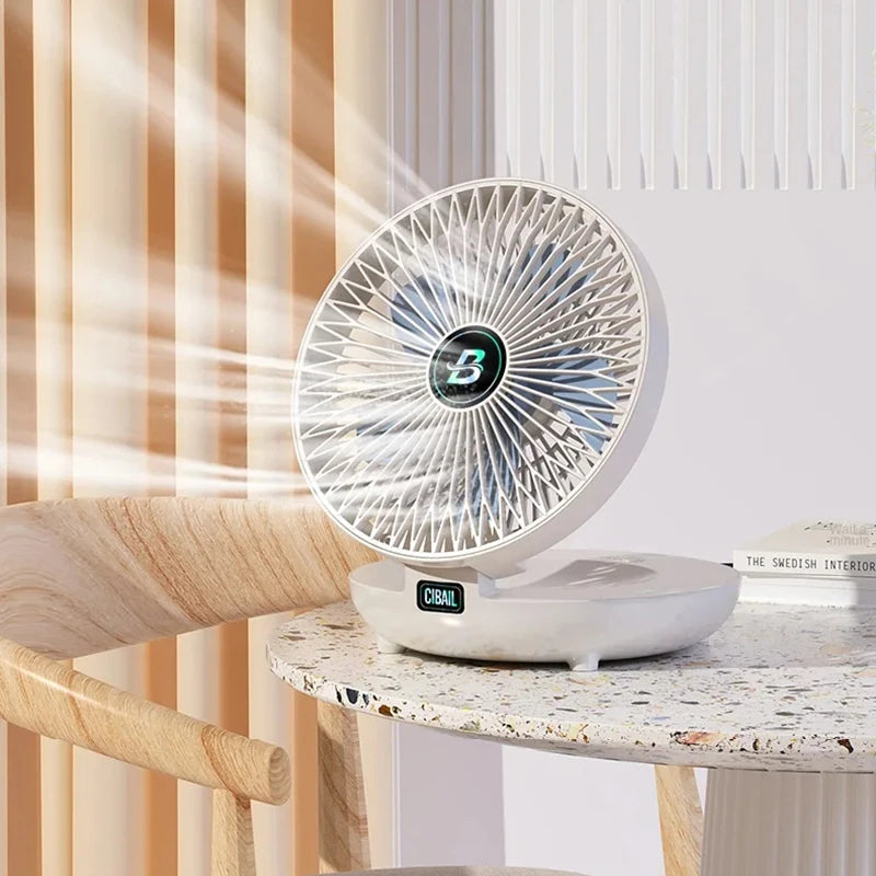 Mini Desktop Fan USB Rechargeable Fan Air Circulator Student Dormitory