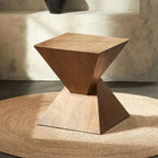 Antique Vintage Concrete Art Deco Occasional Table Side Lamp Table Plant Stand