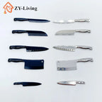 1 Set Doll House Mini Kitchen Knife Cooking Utensils Model for Dollhouse Kitchen Furniture Decoration Accessories Toy