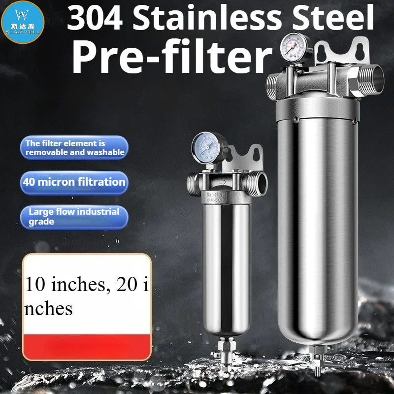 STARWELL Waterr Filter Drinking Water QZ89 10inch Pre 8000L/H 304/316