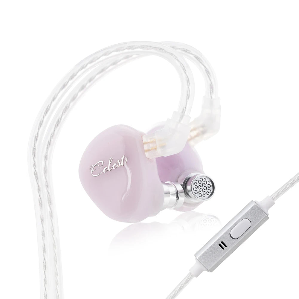 Celest Rue In Ear Earphones 6mm Micro Dynamic Driver Headphone For Gifts Earbuds Hifi Audio Music Headset Cable IEMs
