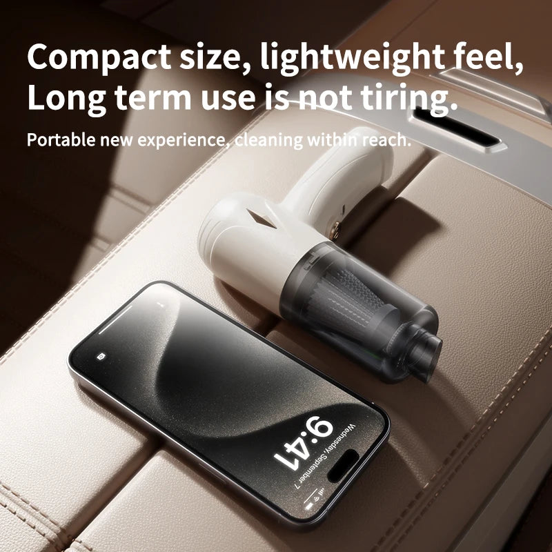 1pc Powerful 4000Pa Handheld Vacuum Cleaner - Portable, Lightweight, and Cordless Design for Efficient Cleaning of Cars,  Homes
