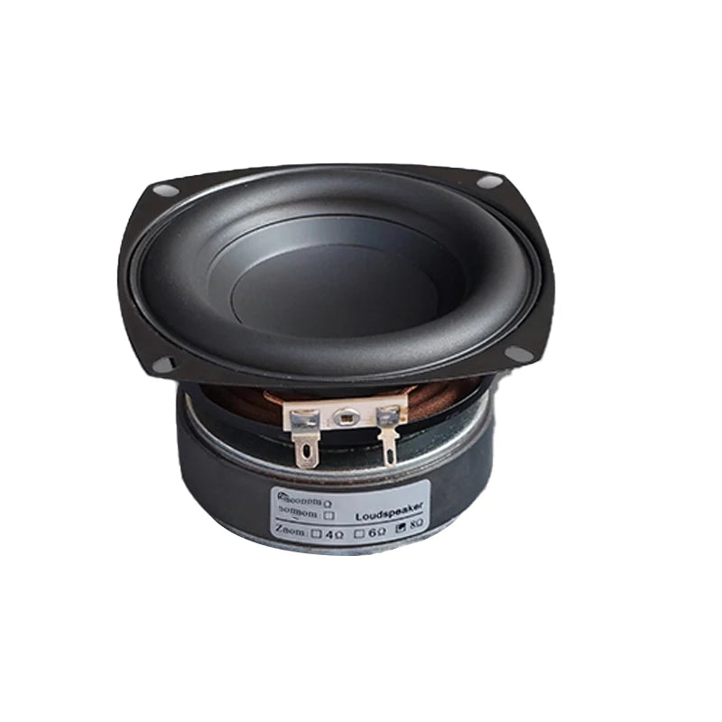 1Pcs 4 Inch Subwoofer Speaker 4/8 Ohm 100W Woofer Square/Round Deep Bass Long Stroke Loudspeaeker DIY Bluetooth Speakers