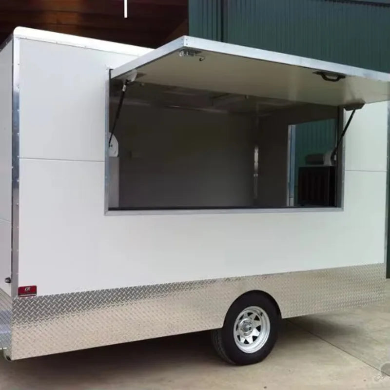 Customized Fast Food Caravan Mobile Kitchen Truck Shipping Container Food Trailer Complete Cooking Equipment System