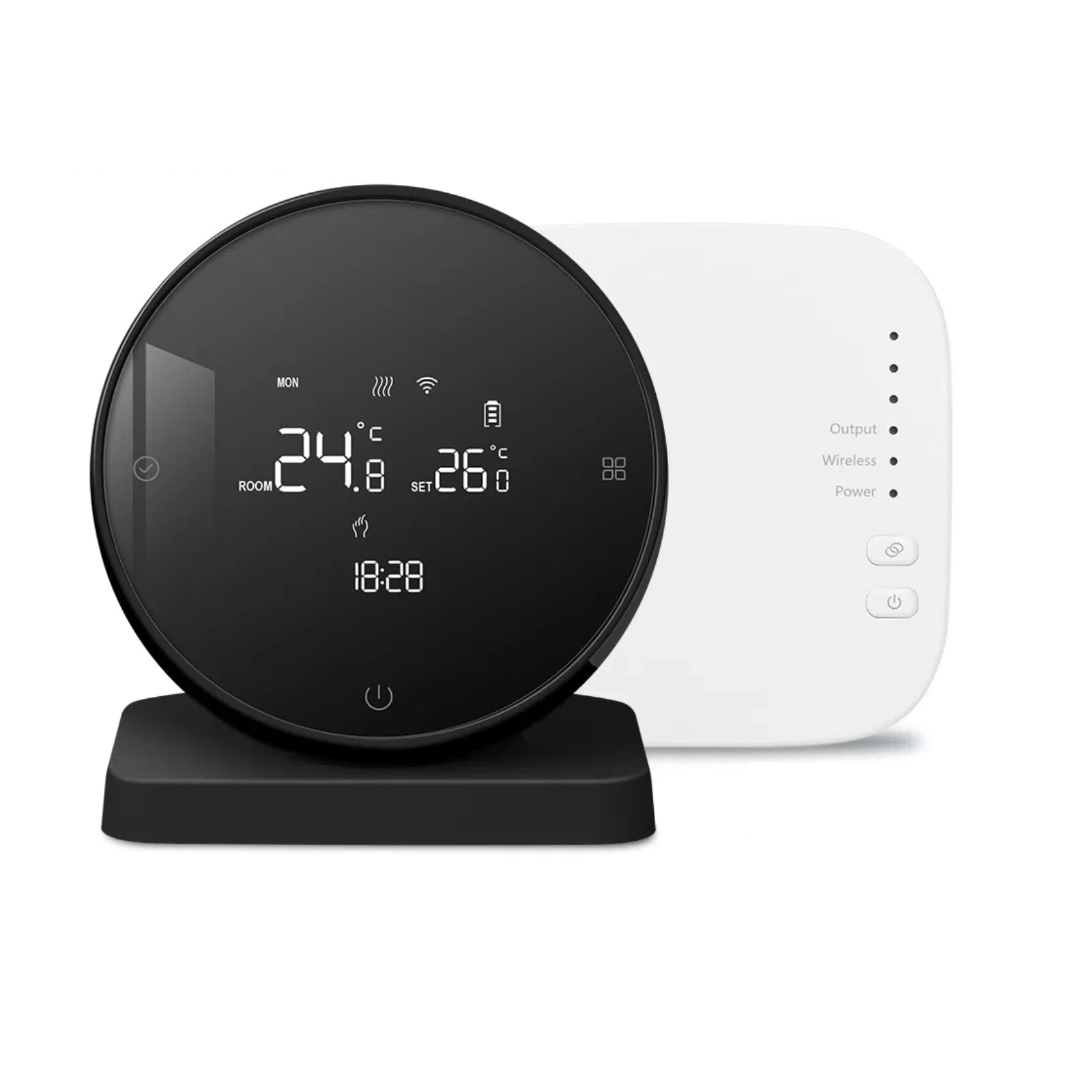 Beok 433MHZ Wireless Thermostat for Gas Boiler Tuya Smart WIFI Temperature Controller for Room Heating Battery Thermoregulator