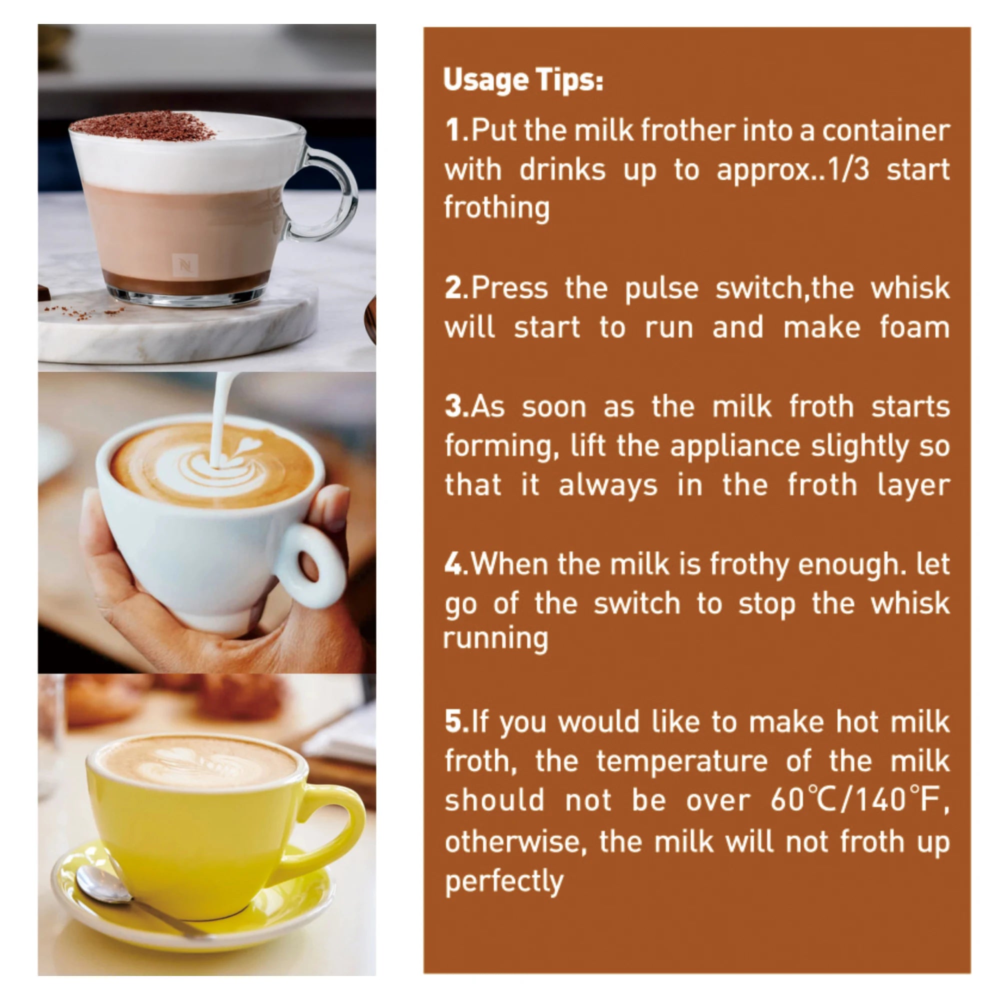 Milk Frother Electric Latte Cappuccino Steamer Automatic Heater Coffee Foamer Hot Kitchen Coffee Beater Cappuccino Mixer Sonifer
