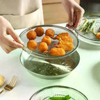 Kitchen Oil Filter Tray Stainless Steel Mesh Frying Drain Pan Strainer Colander Efficient Oil Drainage For Home Outdoor Restaura