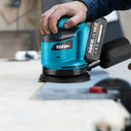 YOFIDRA 125mm Electric Orbital Sander 3 Speeds Adjustable Rechargeable Polishing Grinder Machine For Makita 18V Battery
