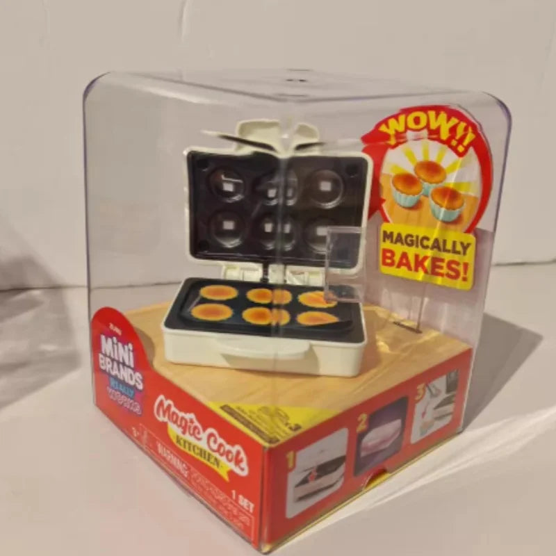 in Stock Mini Brands Magic Cook Kitchen Set Surprise Toy Mini Appliances Really Works Washing Machine Oven Stove Toy Children