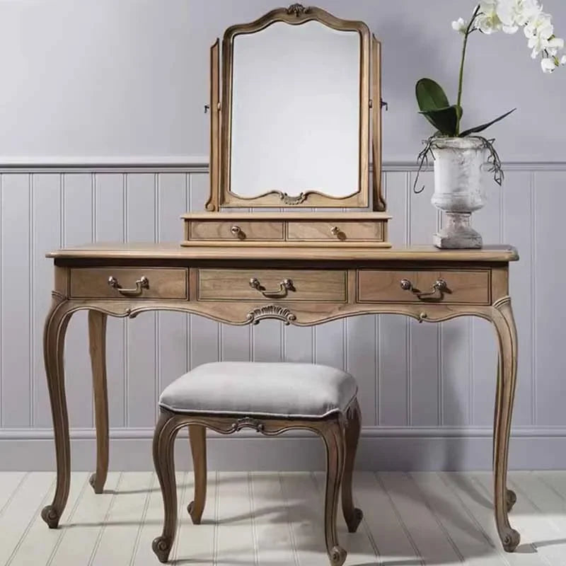 Organizer Modern Dresser Eithe Bedroom Stool Modern Women Wooden Dressing Table Makeup Study Service Schminktisch Home Furniture