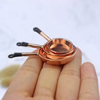 Kettle 1:12 Mini Kitchen Utensils Sets Cookware 1:12 Scale Kitchen Set Alloy Mini Mini Kitchen Cooking Kit House Props