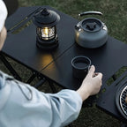 Lightweight Carbon Steel Portable Foldable Camping Table - Multipurpose BBQ & Picnic Table for Outdoor Travel, Hiking & Camping