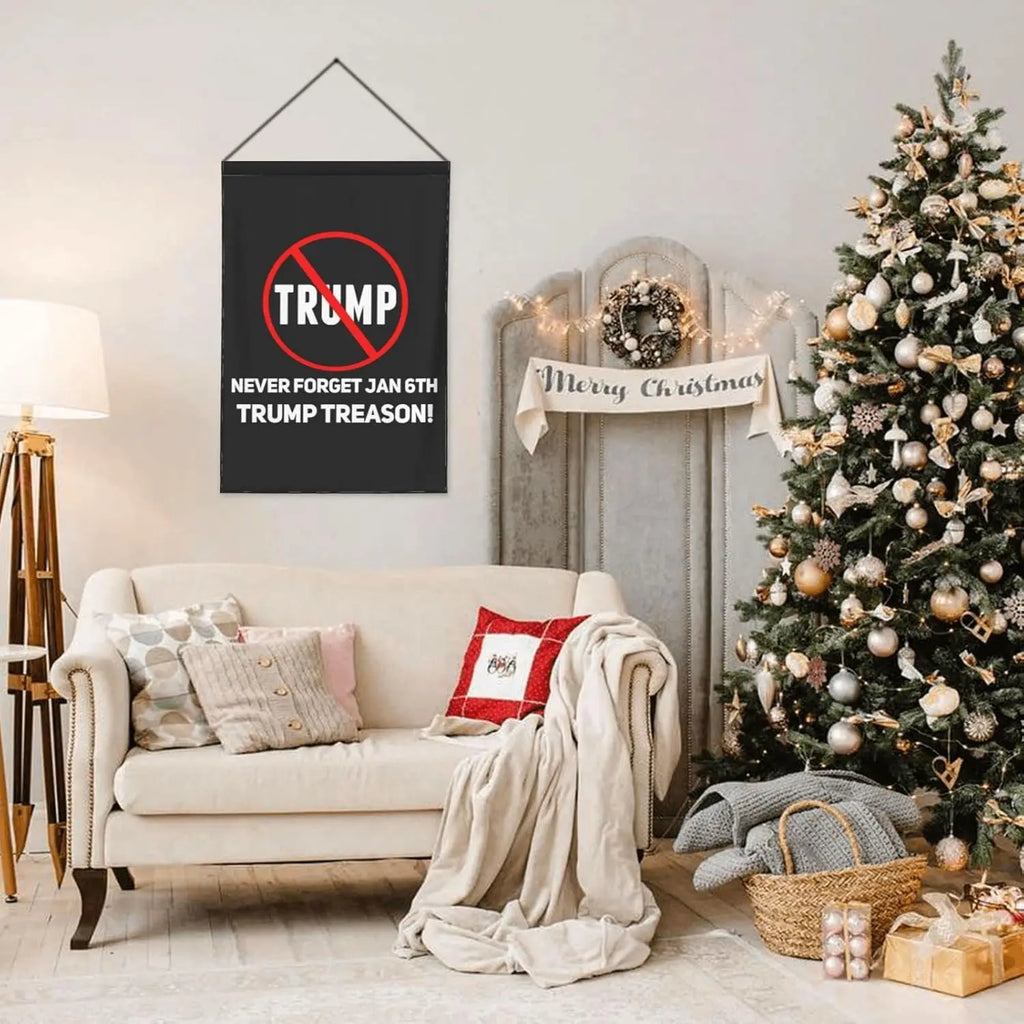 12x18 Trump Treason Garden Flag Double Sided Anti Trump Vote Blue 2022 Yard Flag Trump Is Guilty For Prison House Flag Vote Blue