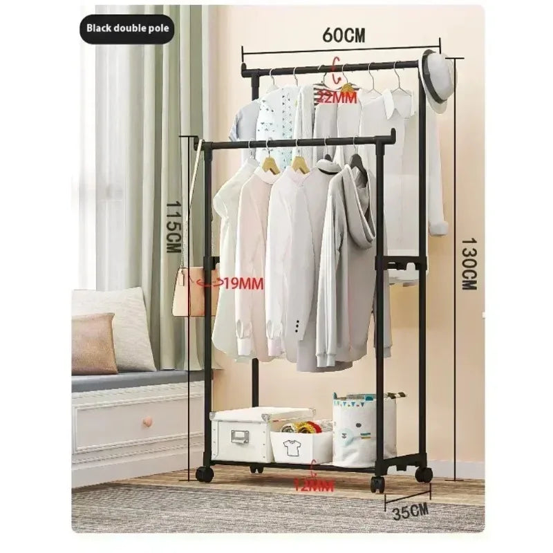 Cross-border shoe and hat integrated storage rack, clothes drying multi-functional coat rack