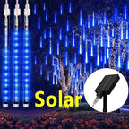 30/50cm Solar LED Meteor Shower Rain Lights Holiday String Lights Waterproof Garden Light Christmas Wedding Decoration