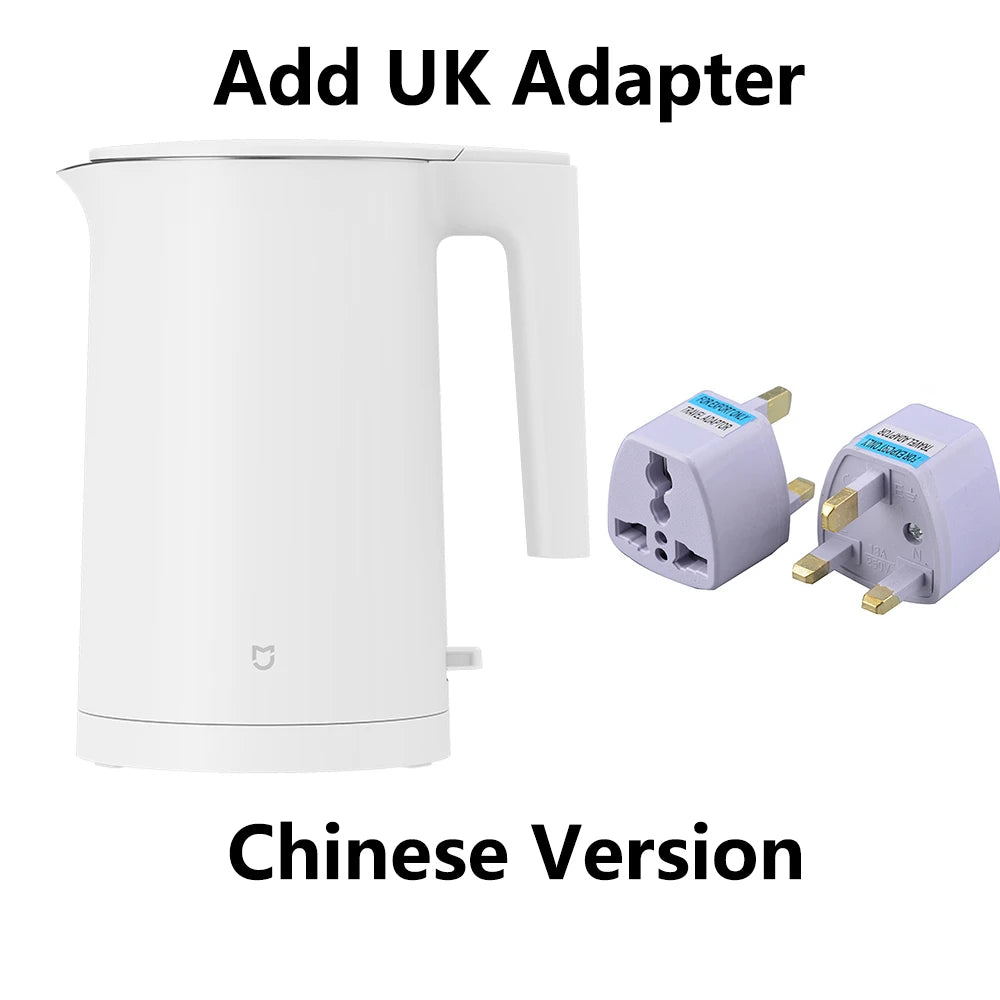 2025 Xiaomi Mijia Electric Kettle 2 1800W Fast Burning 304 Stainless Steel Double Layer Anti-scalding STR 1.7L Hot Water Kettle