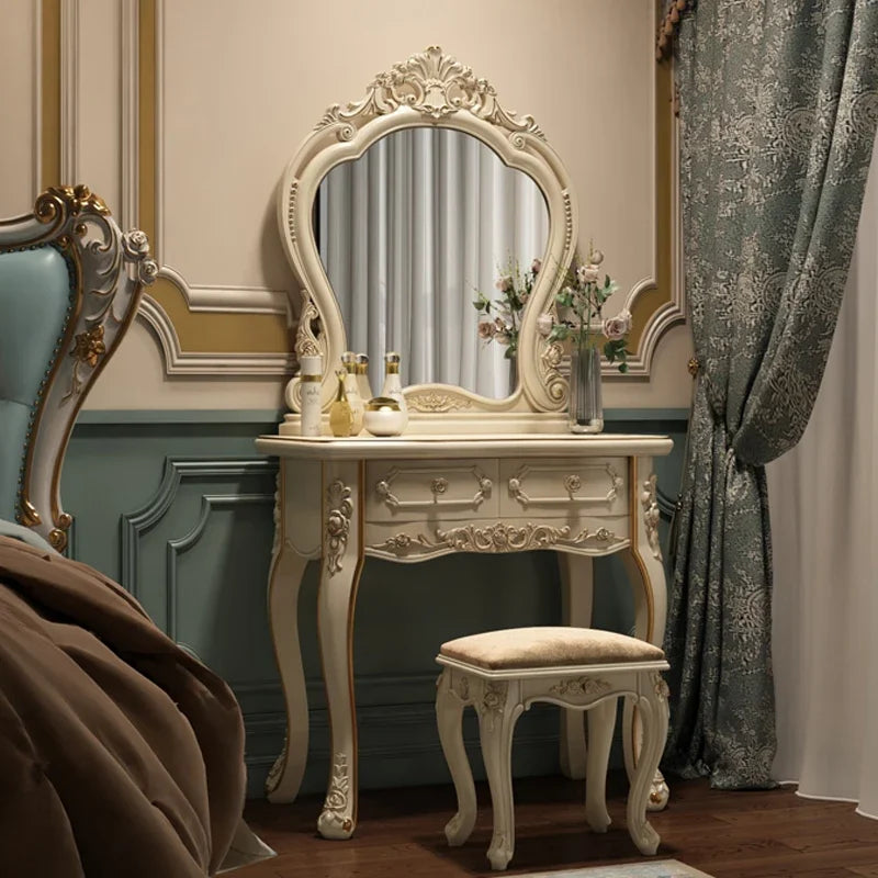 European dresser bedroom makees ins multifunctional princess dressing table storage cabinet integrated small apartment