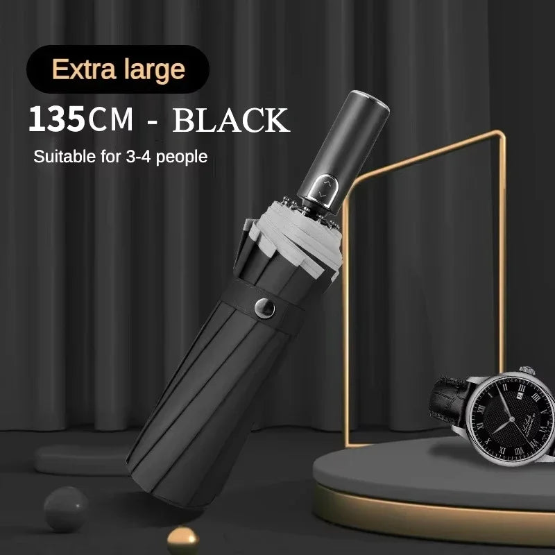 Super Large 135CM Automatic Folding Umbrella