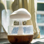 Cloud Humidifier Rain Colorful Mushroom Raindrop Sleep Aid  Atmosphere Lamp Night Light Essential Oil Humidifier Room Desktop