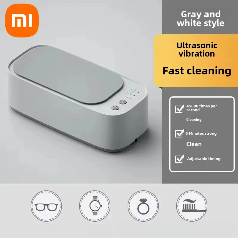 Xiaomi MIJIA 45KHZ Ultrasonic Glasses Cleaning Machine Ultrasound Jewelry Cleaner Machine High Frequency Ultrasonic Cleaner Bath