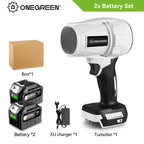 ONEVAN 2000W Brushless Cordless Electric Turbo Blowers 15000RPM Handheld Snow Dust Air Blowing Power Tool For Makita Battery Pin