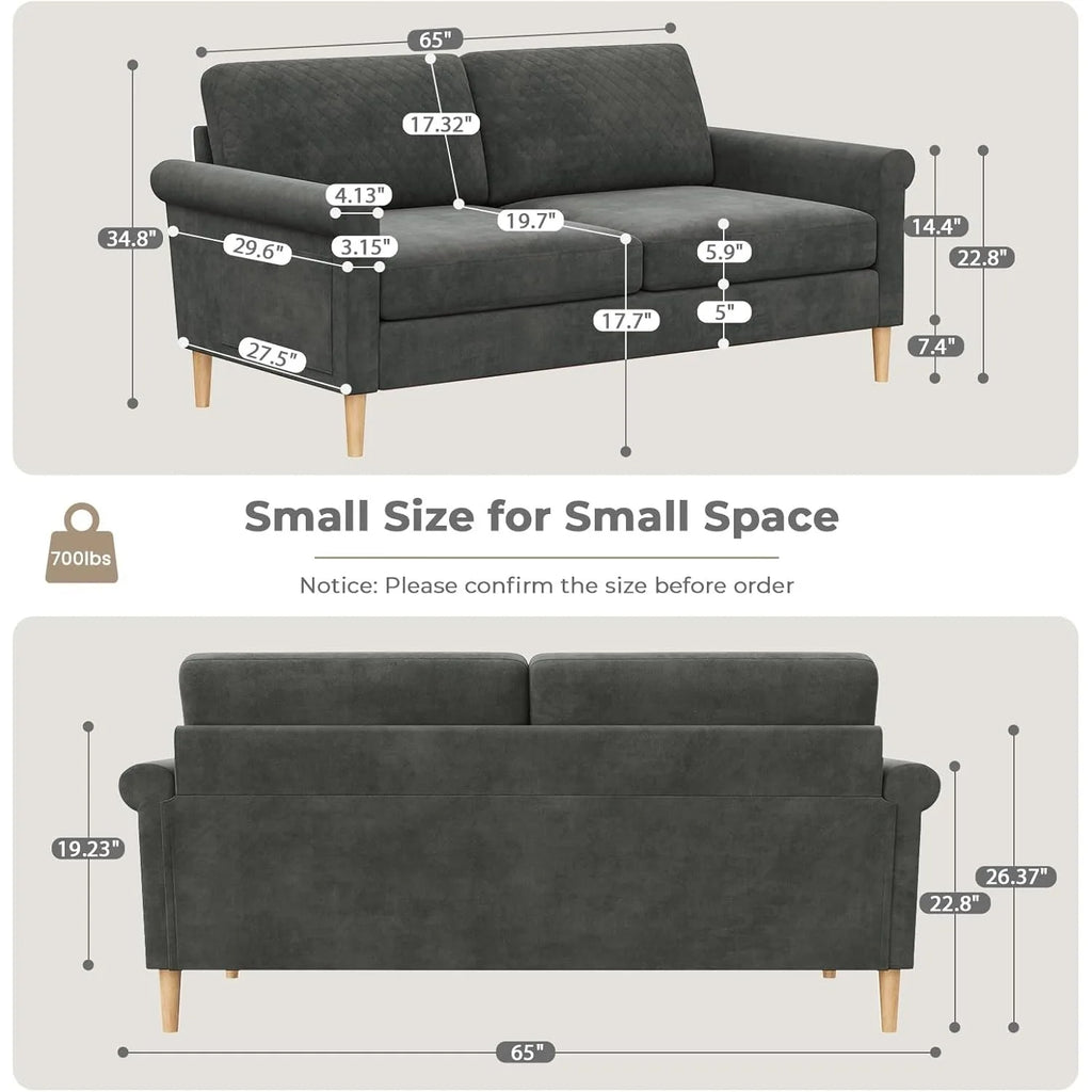 Small Comfy Loveseat Sofa