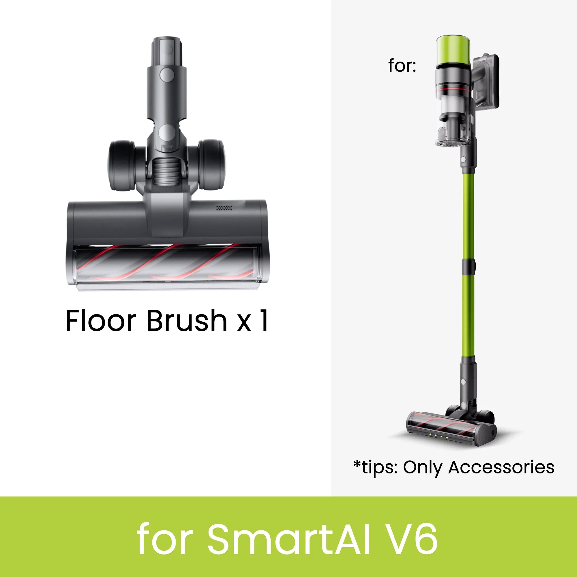 Original accessories for vacuum cleaners SmartAI battery/HEPA filters/telescopic Tube, compatible only with SmartAI vacuum cleaners