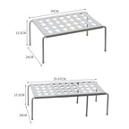 Kitchen Retractable Storage Rack Multi-Purpose Home Storage Rack With Hollowed-Out Design For Draining And Stain Prevention