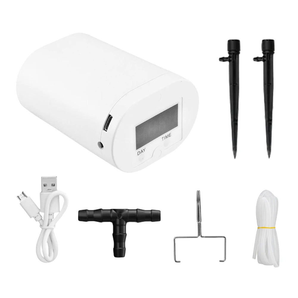 Automatic Plant Flower Watering Pump 2/8/16 Heads Pump Timer System Kit Indoor Plant Watering Device Garden Self-Watering Tool