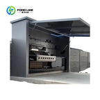 Customized Contemporary Modular Outdoor Electric Kitchen Unit Stainless Steel Waterproof Mobile Garden Cabinet with Flame Safety