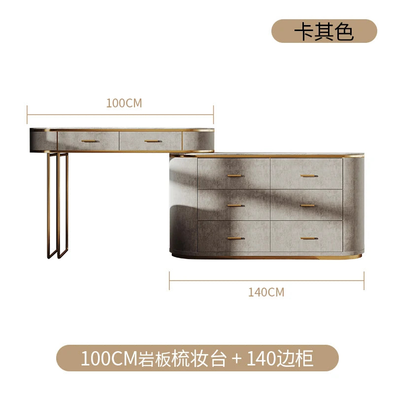 Girl Garden Vanity Table Bedroom Mirror Modern Bathroom Dressing Table Jewelry Organizer Mesa De Maquillaje Trendy Furniture