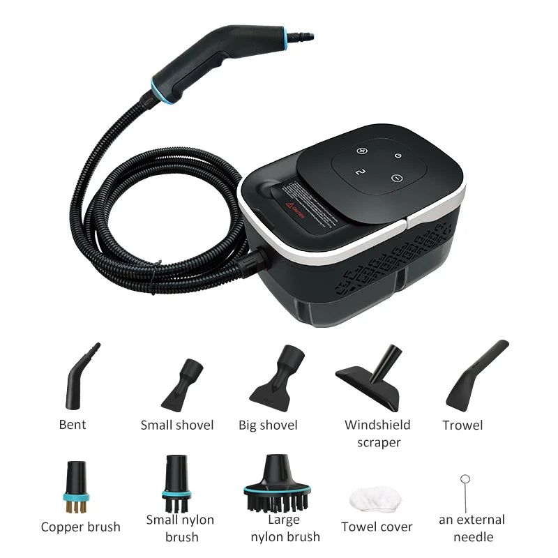 1500W High Pressure Steam Cleaner Portable Handheld Steam Cleaner High Temperature Steam Cleaning Machine Kitchen Car 220V 110V