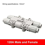 120A 1200V Waterproof Male Female Connector 10mm2 Big Current Parking Air Conditioner Plug Electric Forklift Generator Connector