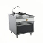 Commercial Kitchen Single Burner Gas Wok Range with One Rear Pot Chinese Cooker Equipment for Restaurant Catering Custom