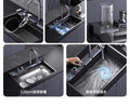 304 Stainless Steel Kitchen Sink, Large Single Sink, Thickened Whale Relief, Digital Display, Washbasin, Washbasin