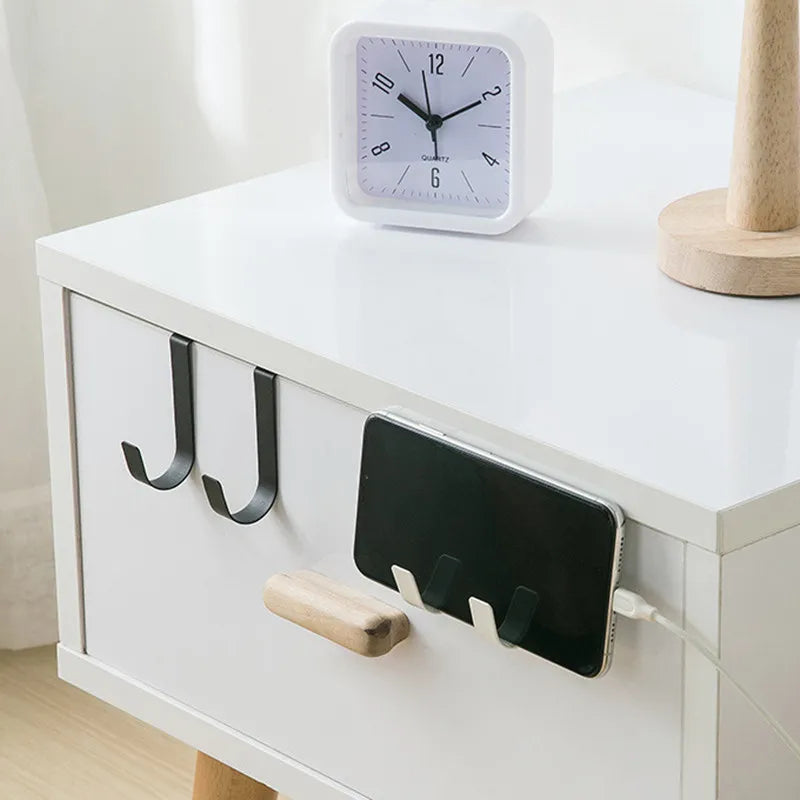 Kitchen Cabinet Door Back Hook Hanging Rack Clothes Coat Hat Towel Hanger Storage Hook Home Storage Organizer Multi-Purpose Hook