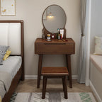 Nordic solid wood dresser 60cm small apartment bedroom modern simple makeup table light luxury dresser storage cabinet