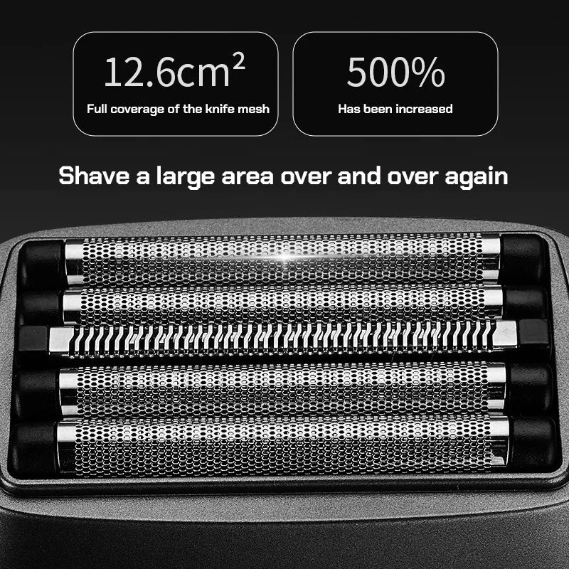 Professional Electric Hair Clipper Hair Trimmer 13000RPM Men's Shaver 5-blade Knife Net 1600mAh Mini Shaver IPX6 Waterproof