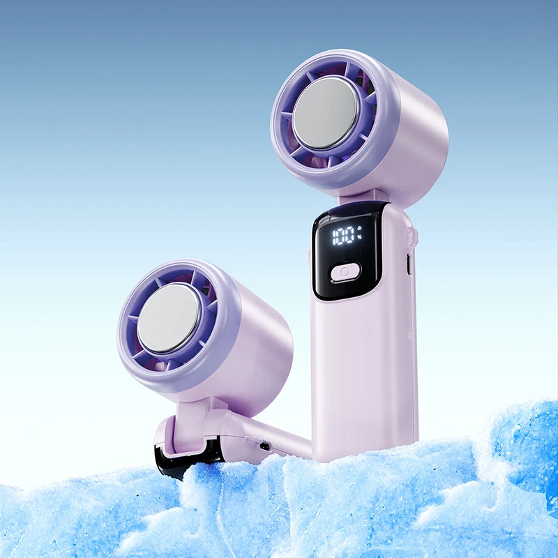 29000 RPM Semiconductor Refrigeration Handheld Electric Fan High speed