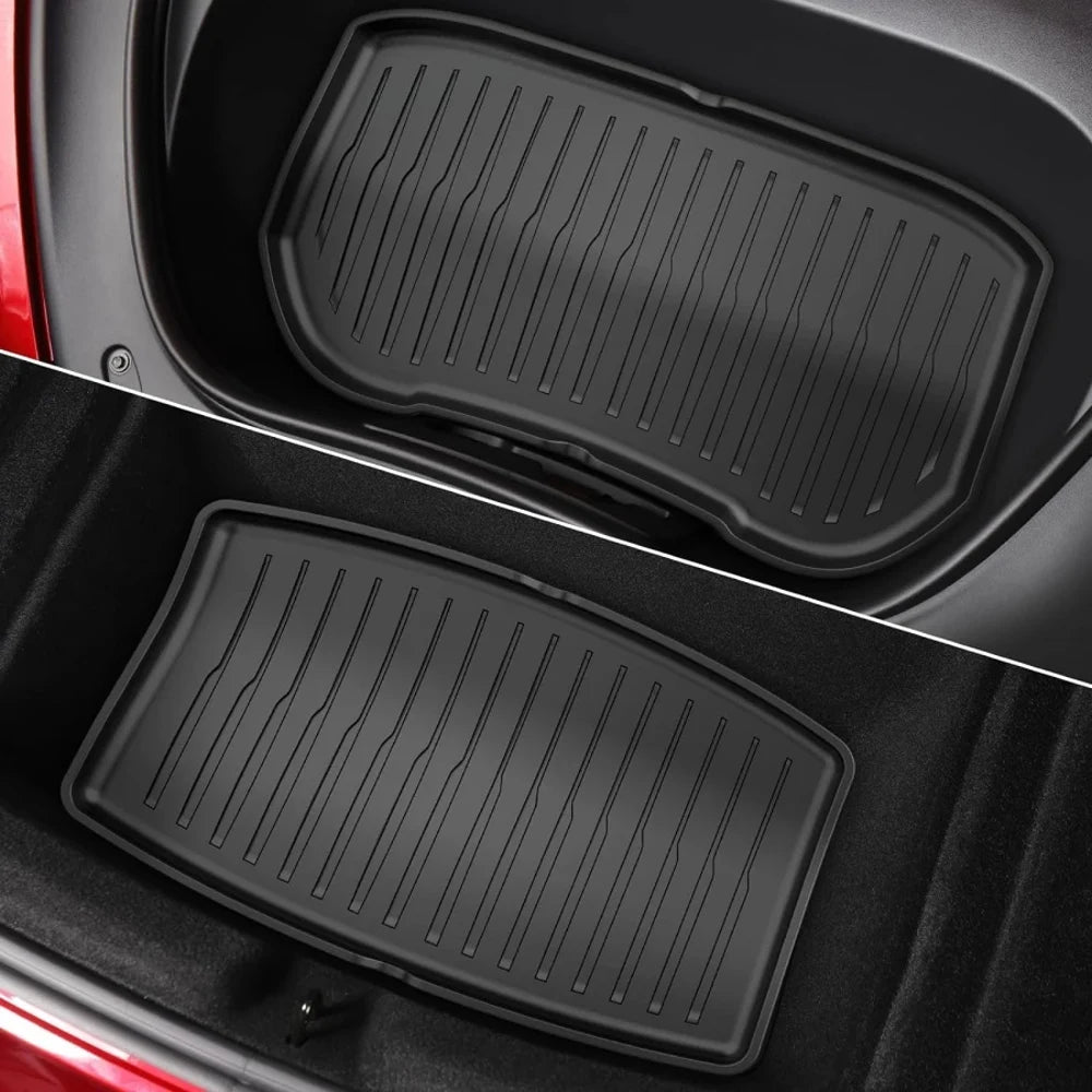 TPE Floor Mat with Door Sill Protector for Tesla Model 3 Highland Floor Trunk Mats Cargo Liner for Model 3 2025 2024 Accessories